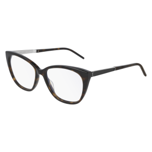 saint laurent optical frame woman acetate havana silver transparent sl m72 003 4